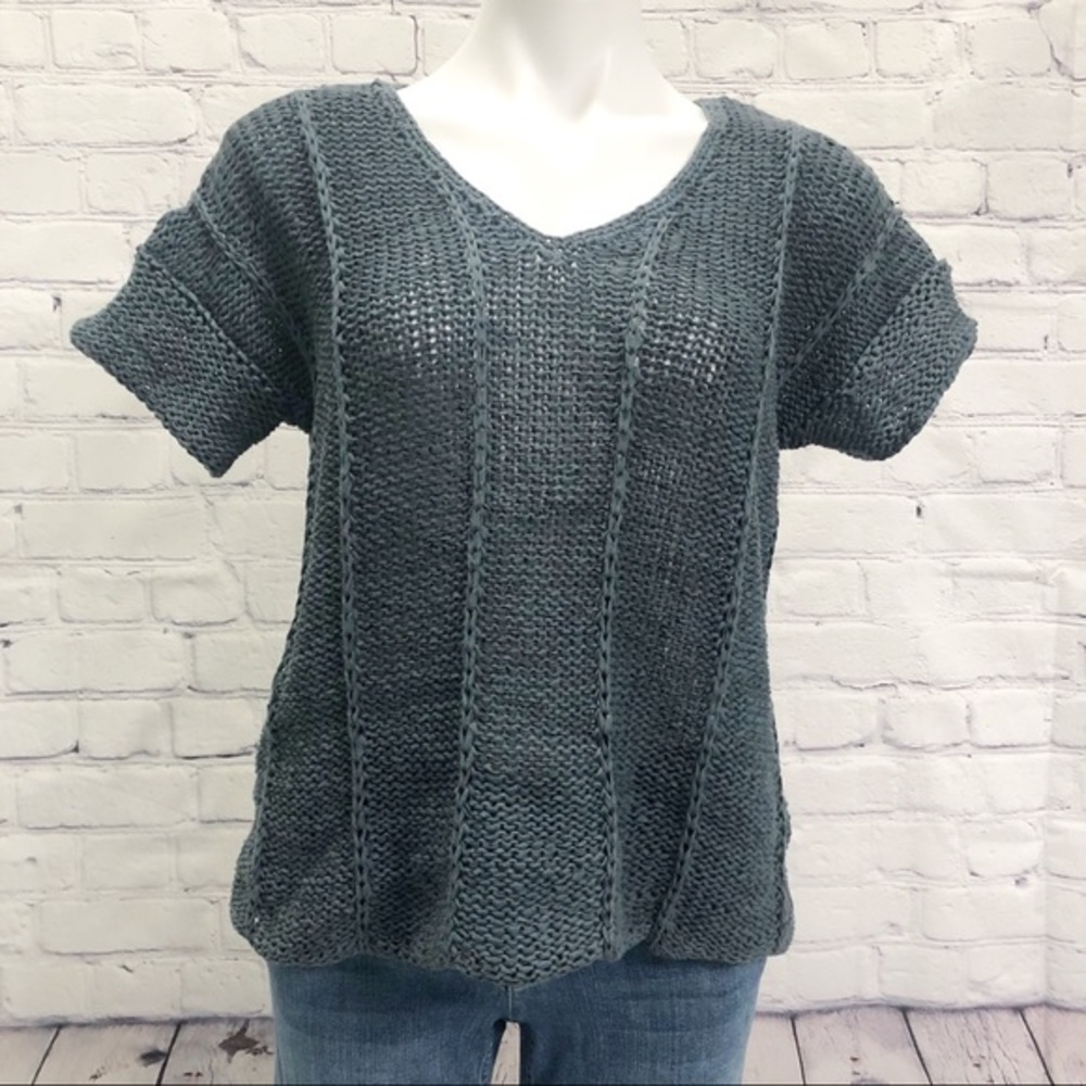 Vivienne Tam short sleeve sweater blue M